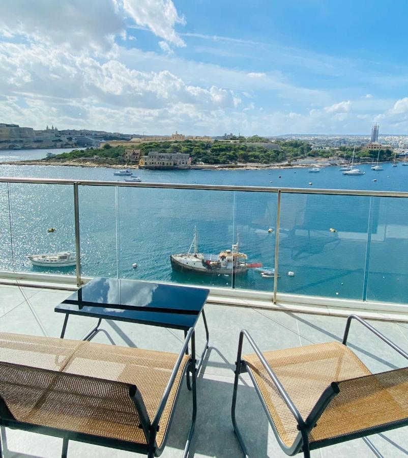 Sliema Seaview Apartment- Valletta Views - Apt 8, 49 Tigne Point Mansions Exteriör bild